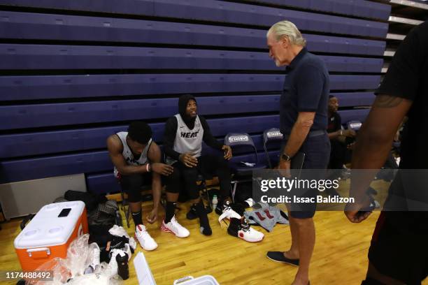 Udonis Haslem of the Miami Heat is seen during Training Camp on October 3, 2019 at American Airlines Arena in Miami, Florida. NOTE TO USER: User...