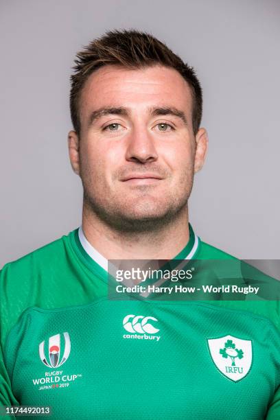 Niall Scannell of Ireland poses for a portrait during the Ireland Rugby World Cup 2019 squad photo call on September 13, 2019 in Chiba, Japan.