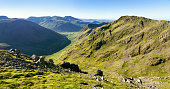 Views of Scafell Pike and Mosedale from Looking Stead.