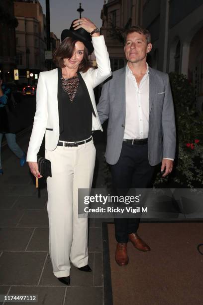 Annie Perks and Ben Shephard seen attending A Very British Affair with CLIC Sargent - fundraiser at Claridge's on September 13, 2019 in London,...