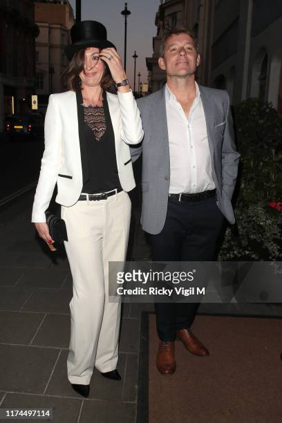 Annie Perks and Ben Shephard seen attending A Very British Affair with CLIC Sargent - fundraiser at Claridge's on September 13, 2019 in London,...