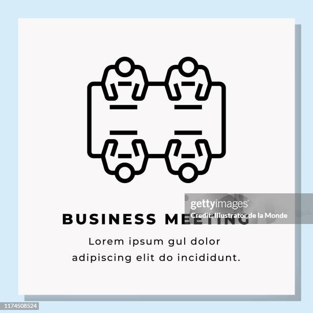 business meeting single icon design. stock vector illustration - conference table stock illustrations
