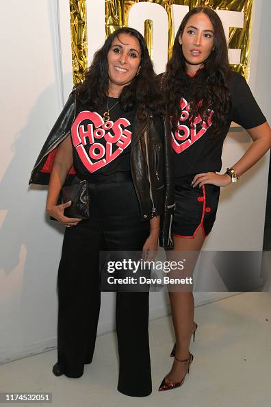 Cora Rees Serena Rees and Cora Corré attend the launch of the Choose Love LFW ...