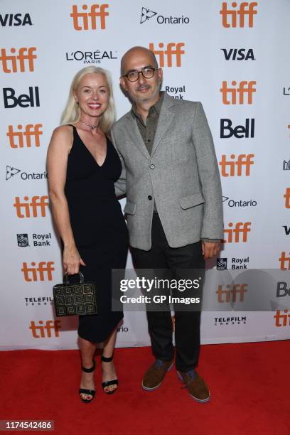 Bronwyn Cornelius and Julian Cautherley attend the "Clemency" premiere during the 2019 Toronto International Film Festival at Roy Thomson Hall on...