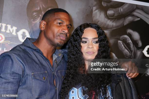 Stevie J. And Faith Evans attend the "Biggie Inspires" Art Exhibit & Celebration at William Vale Hotel on September 13, 2019 in New York City.
