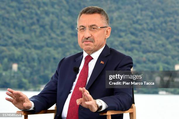 Fuat Oktay Vice President of Turkeyand attends the Ambrosetti International Economic Forum 2019 "Lo scenario dell'Economia e della Finanza" on...