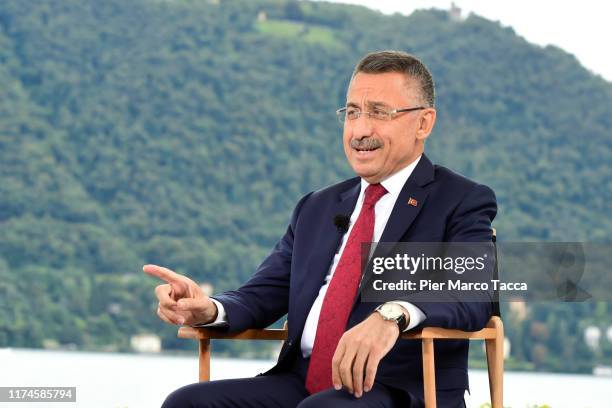 Fuat Oktay Vice President of Turkeyand attends the Ambrosetti International Economic Forum 2019 "Lo scenario dell'Economia e della Finanza" on...