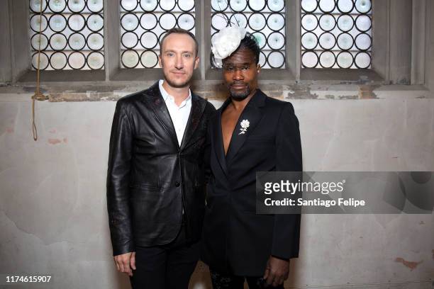 Adam Porter-Smith and Billy Porter attend 'Sharon Wauchob S/S 2020' fashion show during London Fashion Week September 2019 London on September 14,...