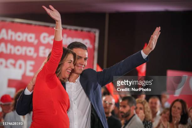 General Secretary of the Andalusian Socialist Workers Party , Susana Diaz, and Spanish Prime Minister, Socialist Workers Party Secretary General and...