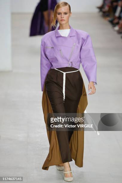 Model walk the runway at the Marta Jakubowski Ready to Wear Spring/Summer 2020 fashion show during London Fashion Week September 2019 on September...