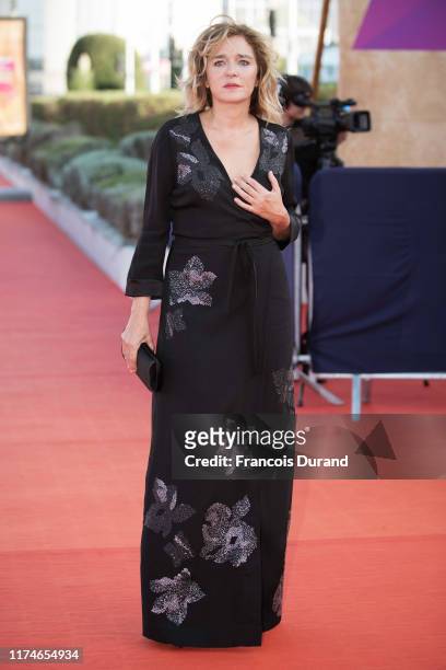 Valeria Golino arrives at the Award Ceremony during the 45th Deauville American Film Festival on September 14, 2019 in Deauville, France.