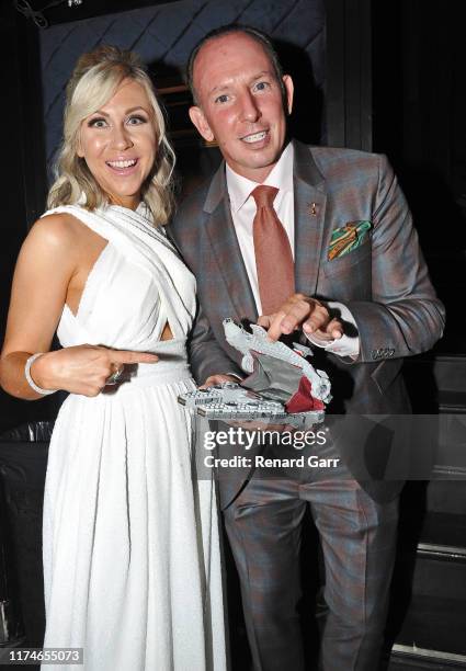 Ashley Eckstein and Justin Hochberg attend the 45th Annual Saturn Awards at Avalon Theater on September 13, 2019 in Los Angeles, California.