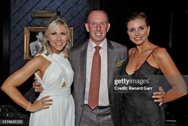 Ashley Eckstein, Justin Hochberg and Charisma Carpenter attend the 45th Annual Saturn Awards at Avalon Theater on September 13, 2019 in Los Angeles,...