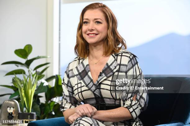 Episode 191003 -- Pictured: Alyson Hannigan promoting her movie, ?Abducted: The Mary Stauffer Story? on Daily Pop --