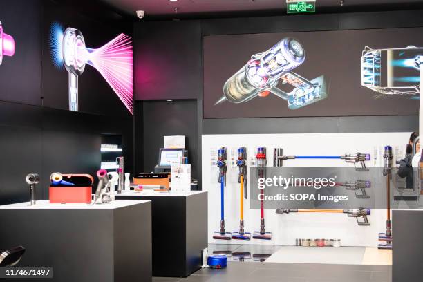 Interior view of a British technology company Dyson store in Shenzhen.