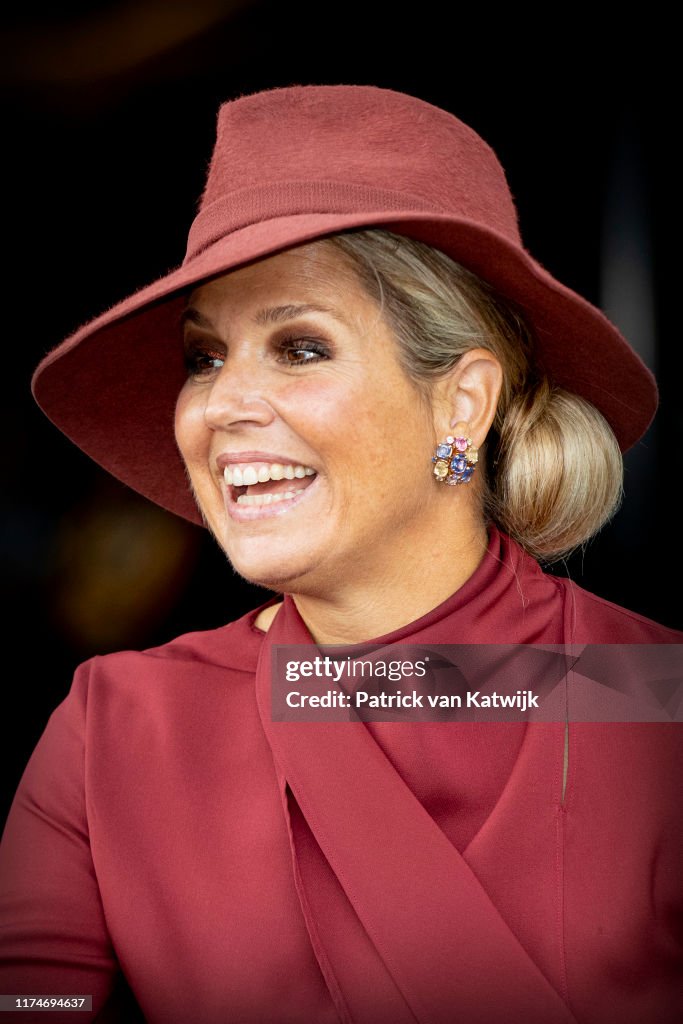 Queen Maxima Of The Netherlands Attends The VPTZ Congress In Amersfoort