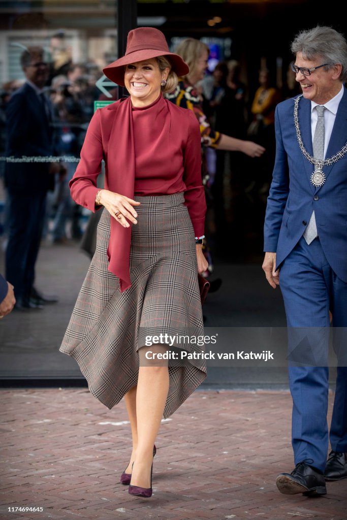 Queen Maxima Of The Netherlands Attends The VPTZ Congress In Amersfoort