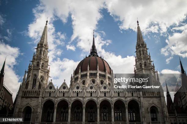 The Orszaghaz is pictured on September 30, 2019 in Budapest, Hungary.