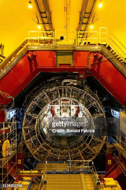 The ALICE Experiment is seen during the Open Days at the CERN particle physics research facility on September 14, 2019 in Meyrin, Switzerland. The...