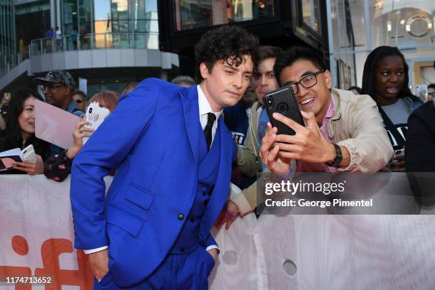 Aneurin Barnard attends the "Radioactive" premiere during the 2019 Toronto International Film Festival at Princess of Wales Theatre on September 14,...