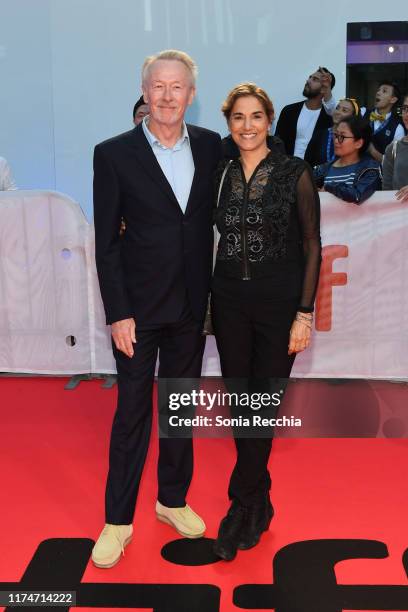 Guests attends the "Radioactive" premiere during the 2019 Toronto International Film Festival at Princess of Wales Theatre on September 14, 2019 in...