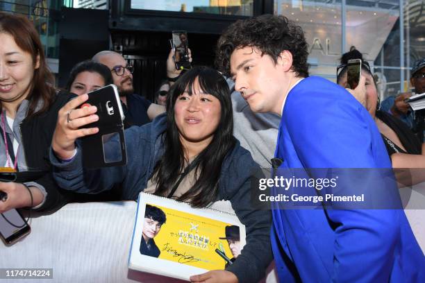 Aneurin Barnard attends the "Radioactive" premiere during the 2019 Toronto International Film Festival at Princess of Wales Theatre on September 14,...