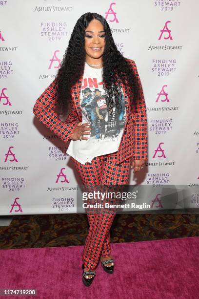 Faith Evans attends 2019 Finding Ashley Stewart Finale Event at Kings Theatre on September 14, 2019 in Brooklyn, New York.