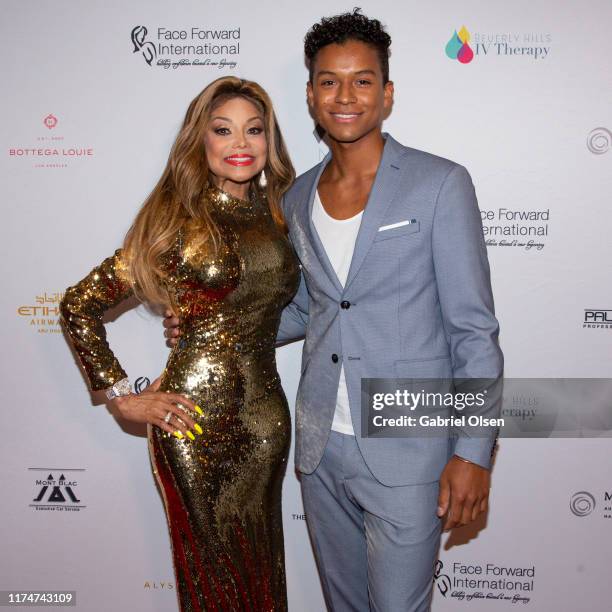 La Toya Jackson and Jaafar Jackson arrive for the Face Forward International 10th Annual Gala "Highlands To The Hills" on September 14, 2019 in Los...