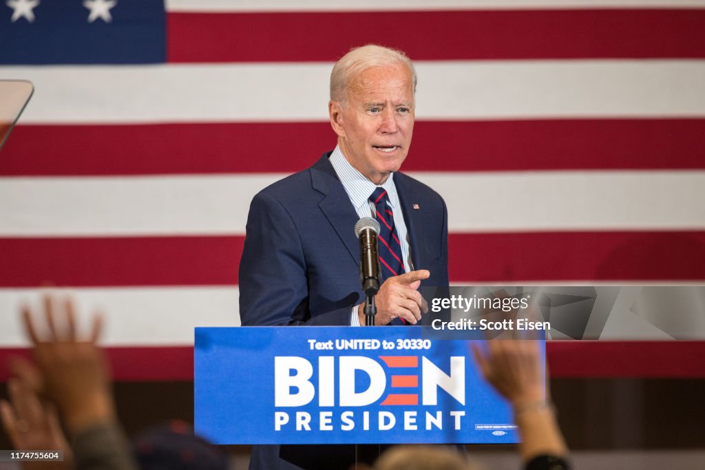 Presidential Candidate Joe Biden Campaigns In New Hampshire