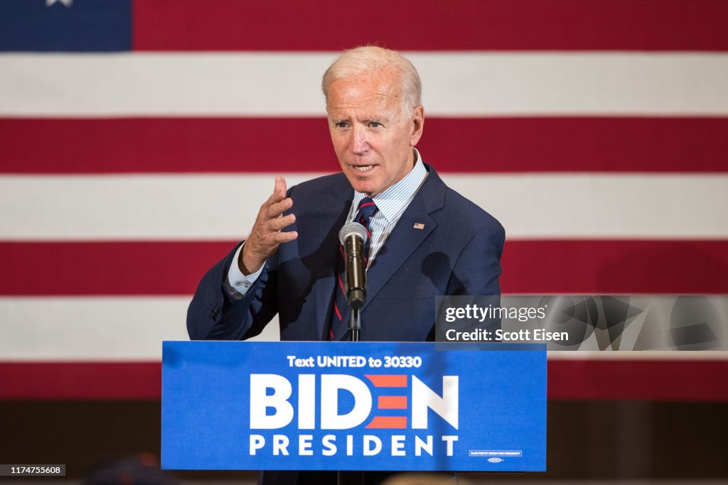 Presidential Candidate Joe Biden Campaigns In New Hampshire