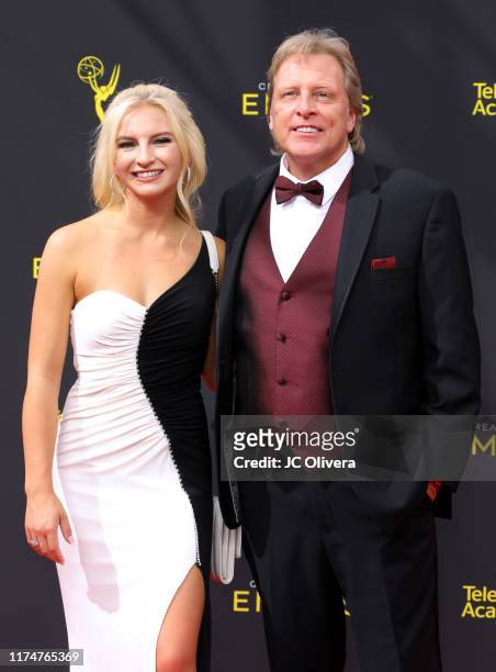 Sig Hansen and Mandy Hansen attend the 2019 Creative Arts Emmy Awards on September 14, 2019 in Los Angeles, California.