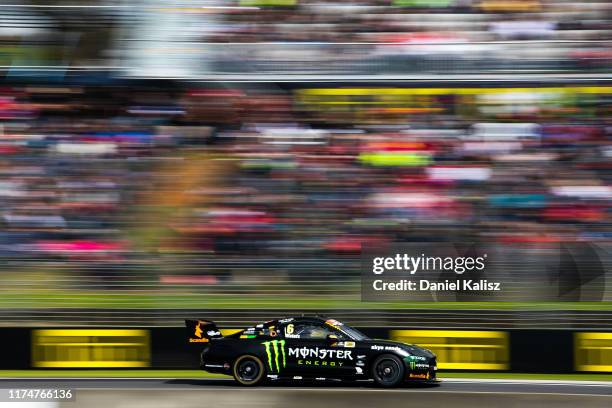 Cameron Waters drives the Monster Energy Racing Ford Mustang during the Auckland SuperSprint Supercars Championship at Pukekohe Park Raceway on...