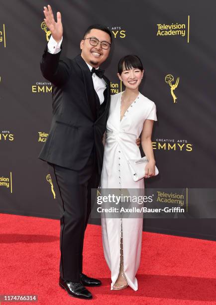 Takumi Kawahara and Marie Kondo attend the 2019 Creative Arts Emmy Awards on September 14, 2019 in Los Angeles, California.