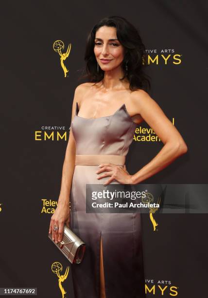 Necar Zadegan attends the 2019 Creative Arts Emmy Awards on September 14, 2019 in Los Angeles, California.