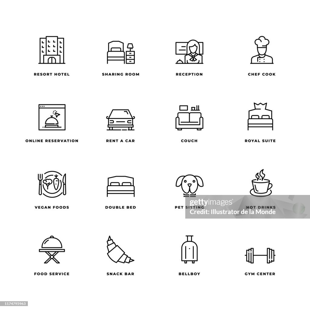 Hotel Icon Set