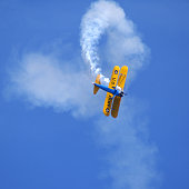 aerobatic stunt Stearman Kaydet biplane