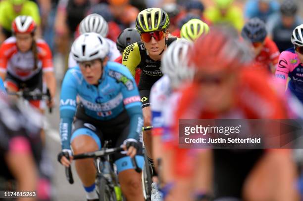 Moniek Tenniglo of The Netherlands and Team Mitchelton Scott / during the WNT Madrid Challenge by La Vuelta, Stage 2 a 98,6km stage from Madrid to...