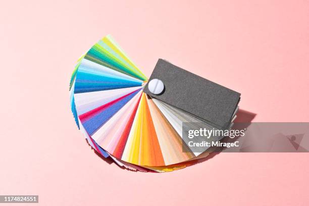 color scheme - colour swatch stockfoto's en -beelden