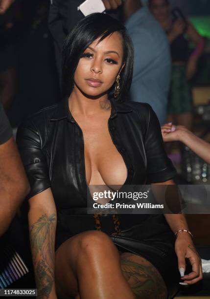 Alexis Skyy attends Bad Boy & Quality Control Takeover at Gold Room on September 14, 2019 in Atlanta, Georgia.