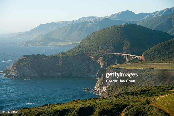 bixby bridge - bixby creek bridge stock pictures, royalty-free photos & images