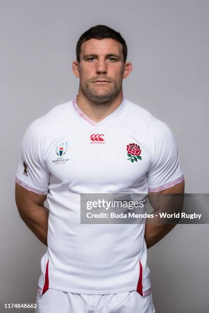 Mark Wilson of England poses for a portrait during the England Rugby World Cup 2019 squad photo call on September 15, 2019 in Miyazaki, Japan.