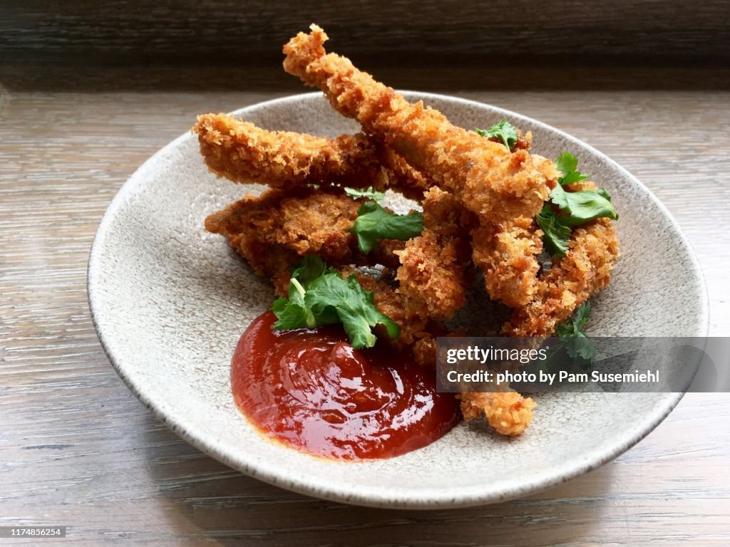 Asian Fried Chicken Tenders with Dipping Sauce