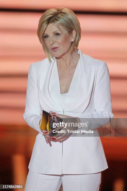 Carmen Nebel at the charity gala "Willkommen bei Carmen Nebel" at TUI Arena on September 14, 2019 in Hanover, Germany.