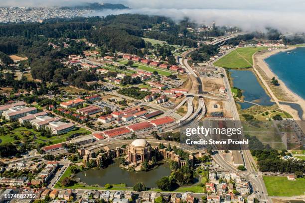 palace of fine arts san francisco - the presidio stock pictures, royalty-free photos & images