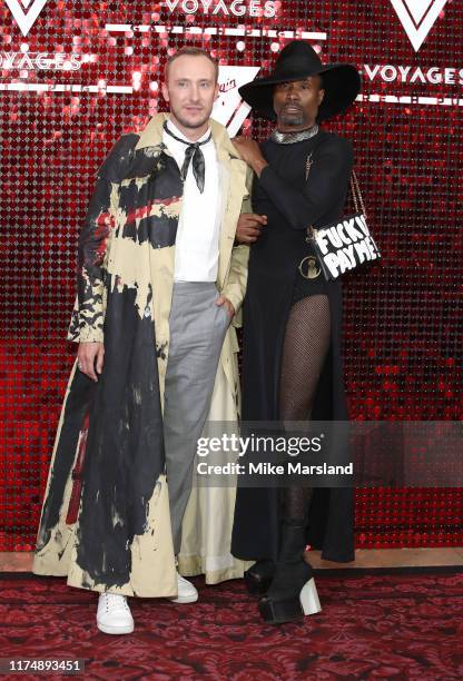 Adam Smith and Billy Porter attends the launch of Sir Richard Branson and Gareth Pugh's Virgin Cruise capsule collection at The Royal Opera House on...