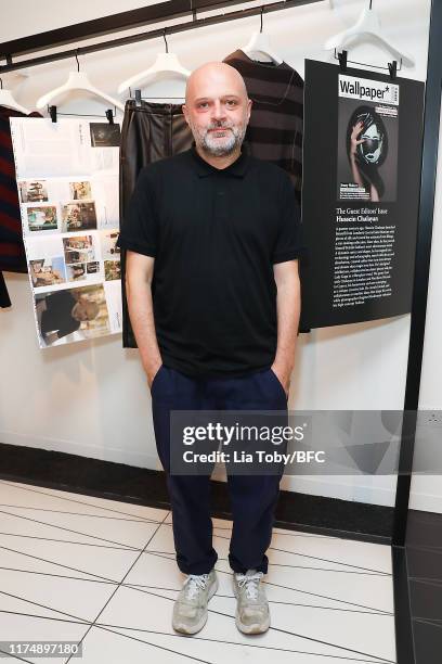 Hussein Chalayan attends the Chalayan x Wallpaper October Issue Launch Party during London Fashion Week September 2019 on September 15, 2019 in...