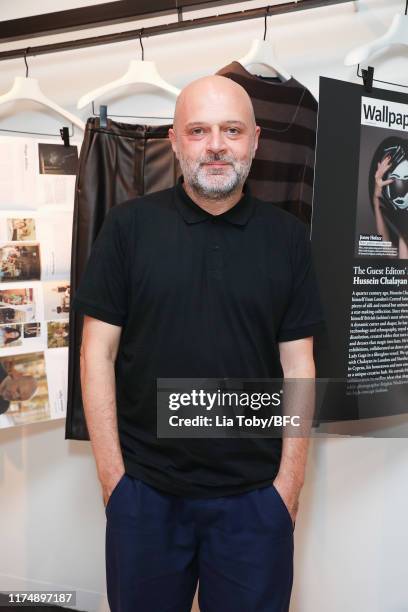 Hussein Chalayan attends the Chalayan x Wallpaper October Issue Launch Party during London Fashion Week September 2019 on September 15, 2019 in...