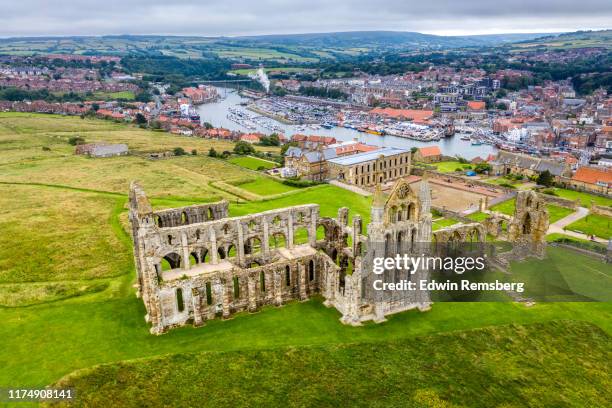 whitby abbey - whitby stock pictures, royalty-free photos & images