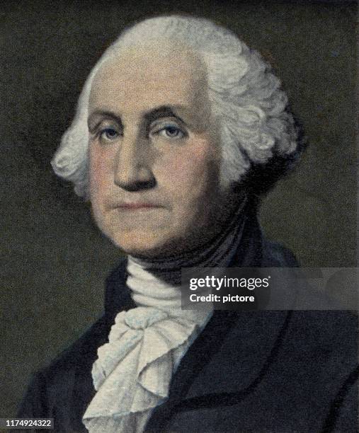 george washington - general military rank stock illustrations