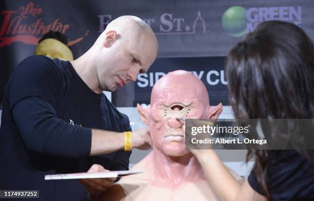 Sidney Cumbie, Ivan Djurovic and Jacquelyn Coon at The Son Of Monsterpalooza Convention at The Marriott Burbank Convention Center on September 14,...